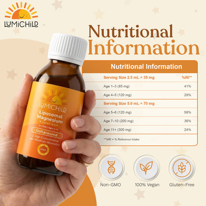 Liposomal Magnesium for Kids (Age 1+) Unflavoured 150ml